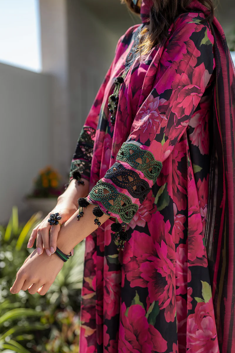 BAROQUE EMBROIDERED PRINTED LAWN UF-4087