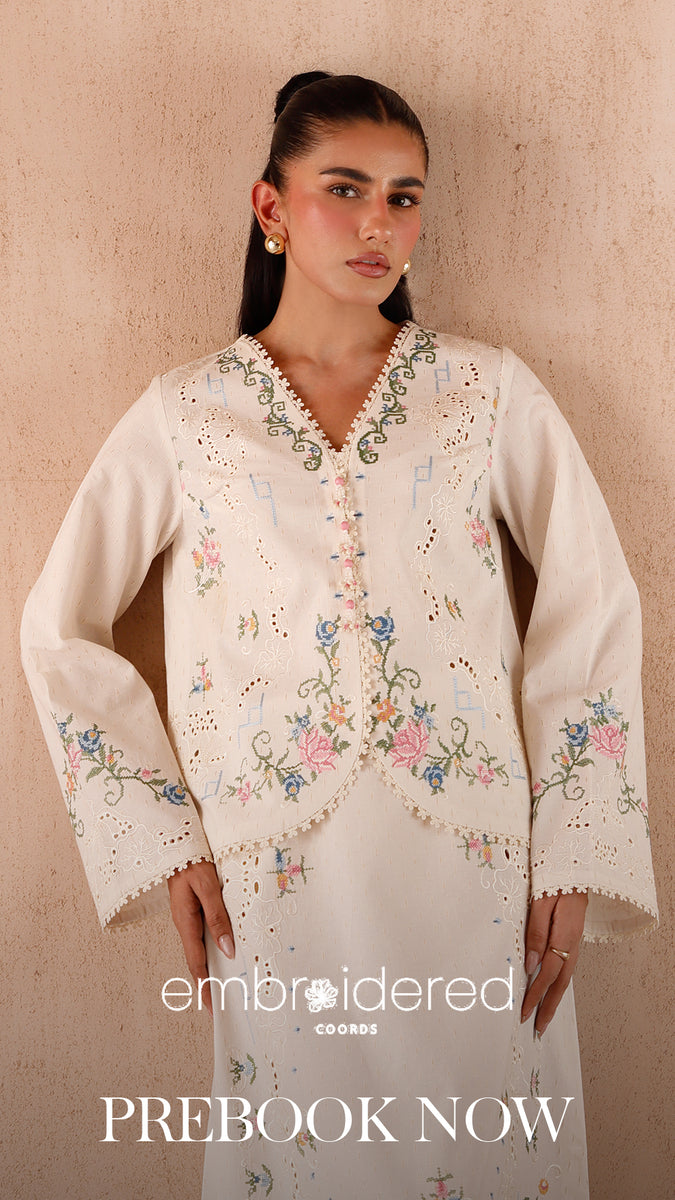 QALAMKAR EMBROIDERED CO-ORDS