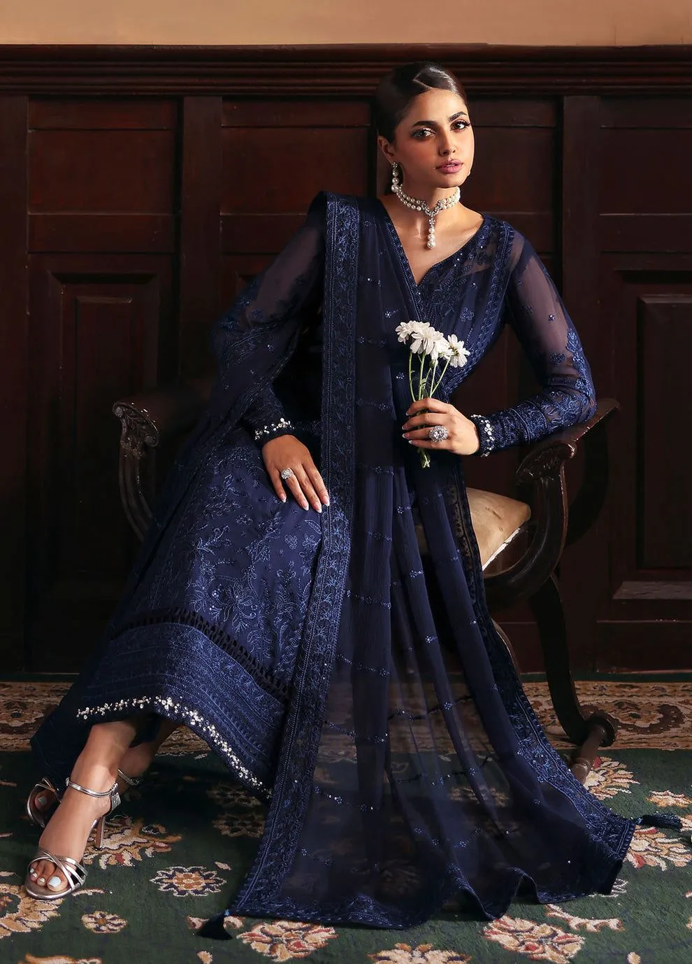 GULAAL EVAYNA EMBROIDERED CHIFFON LEESHA D-33