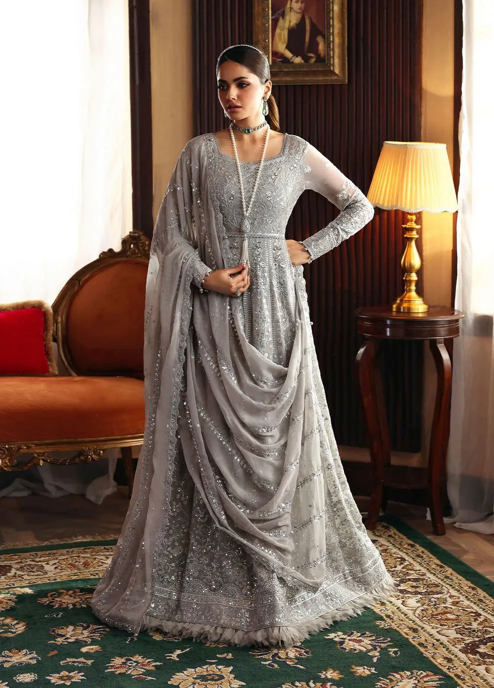 GULAAL EVAYNA EMBROIDERED CHIFFON SHEYZA D-28