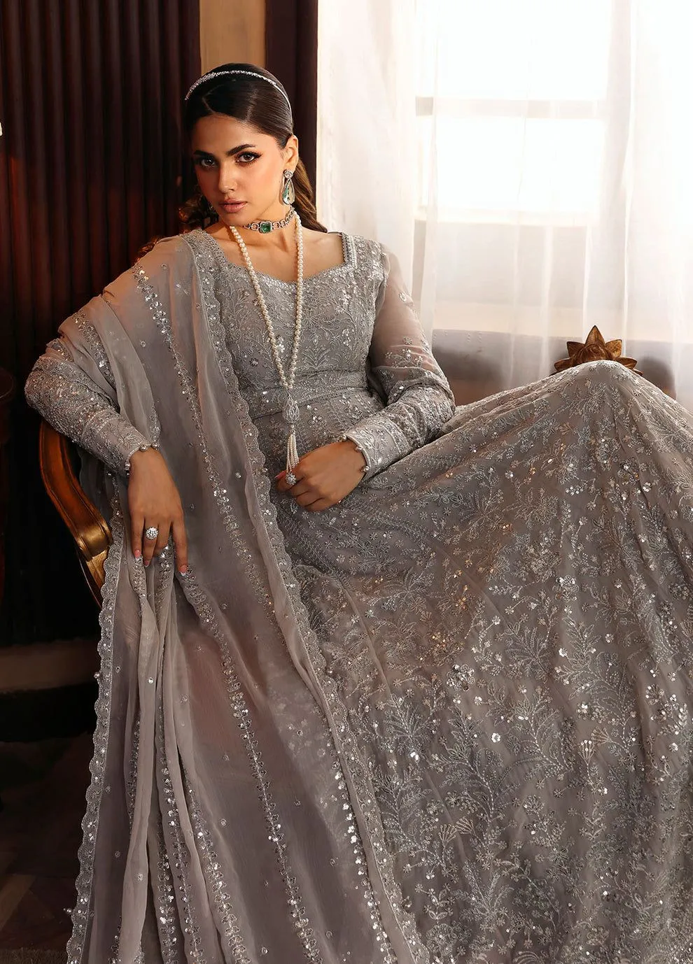 GULAAL EVAYNA EMBROIDERED CHIFFON SHEYZA D-28