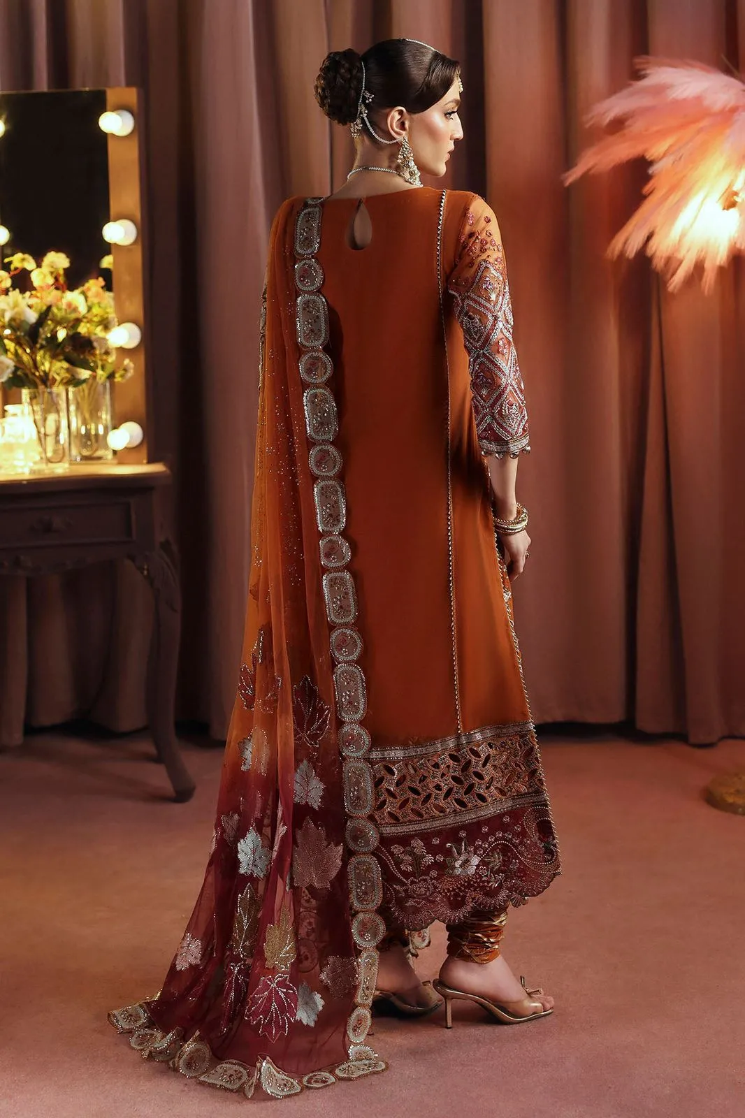 NUREH Jhoomro Unstitched NL-80 Zardozi