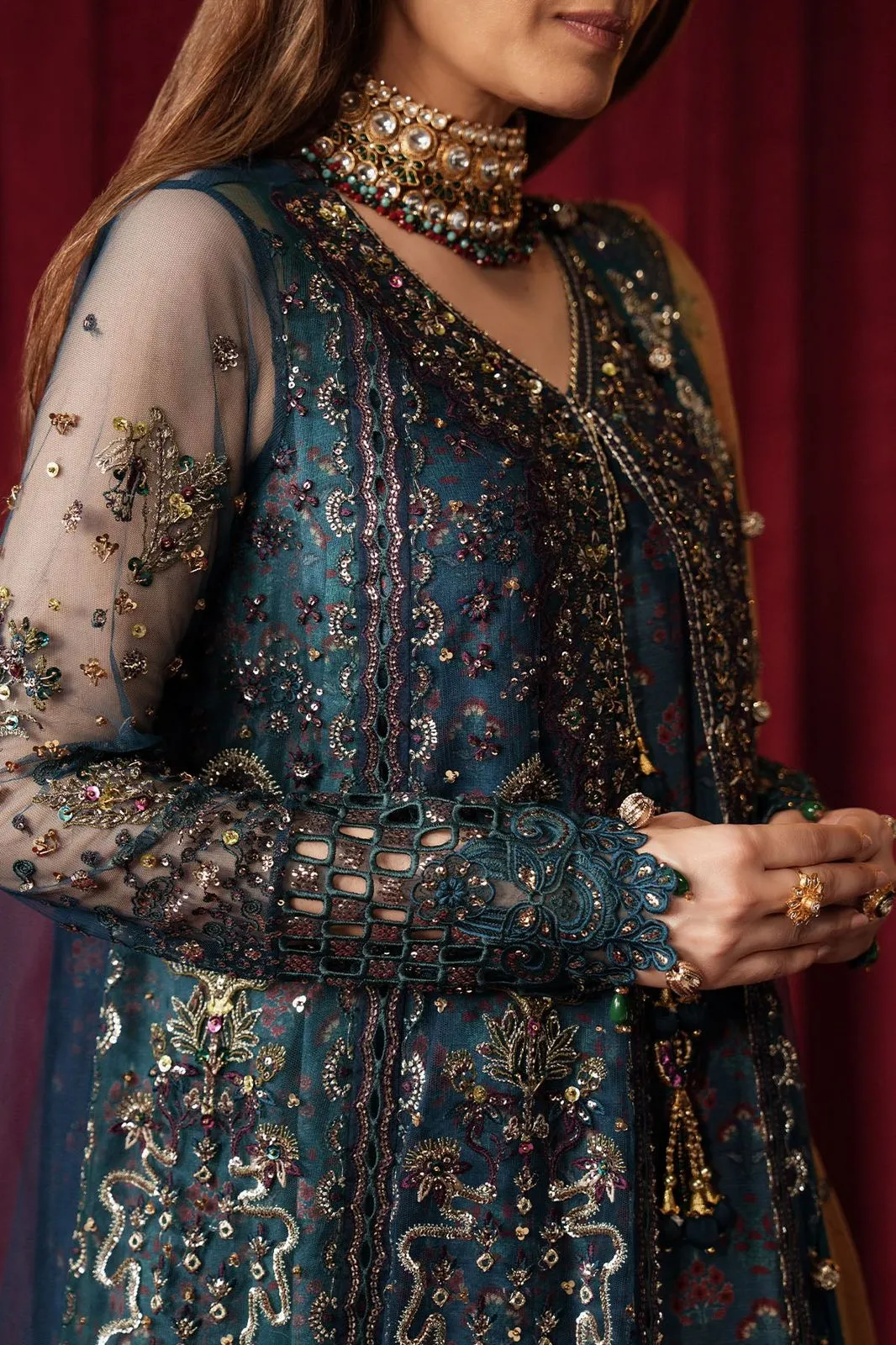 NUREH Jhoomro Unstitched NL-84 Resham