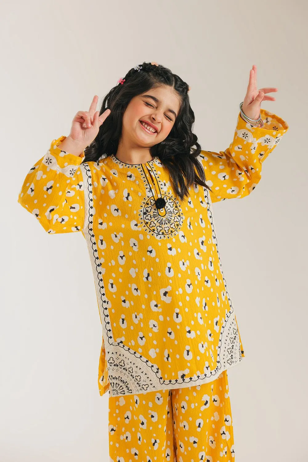ETHNC KIDS EMBROIDERED SUIT