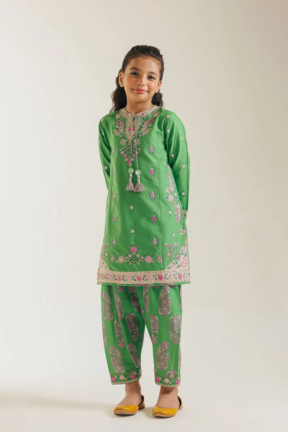 ETHNC KIDS EMBROIDERED SUIT