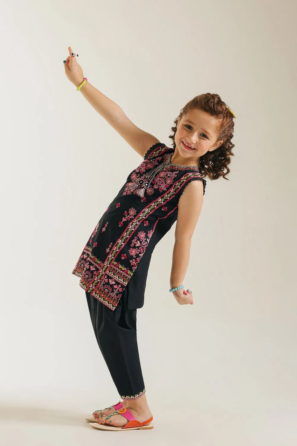 ETHNC KIDS EMBROIDERED SUIT