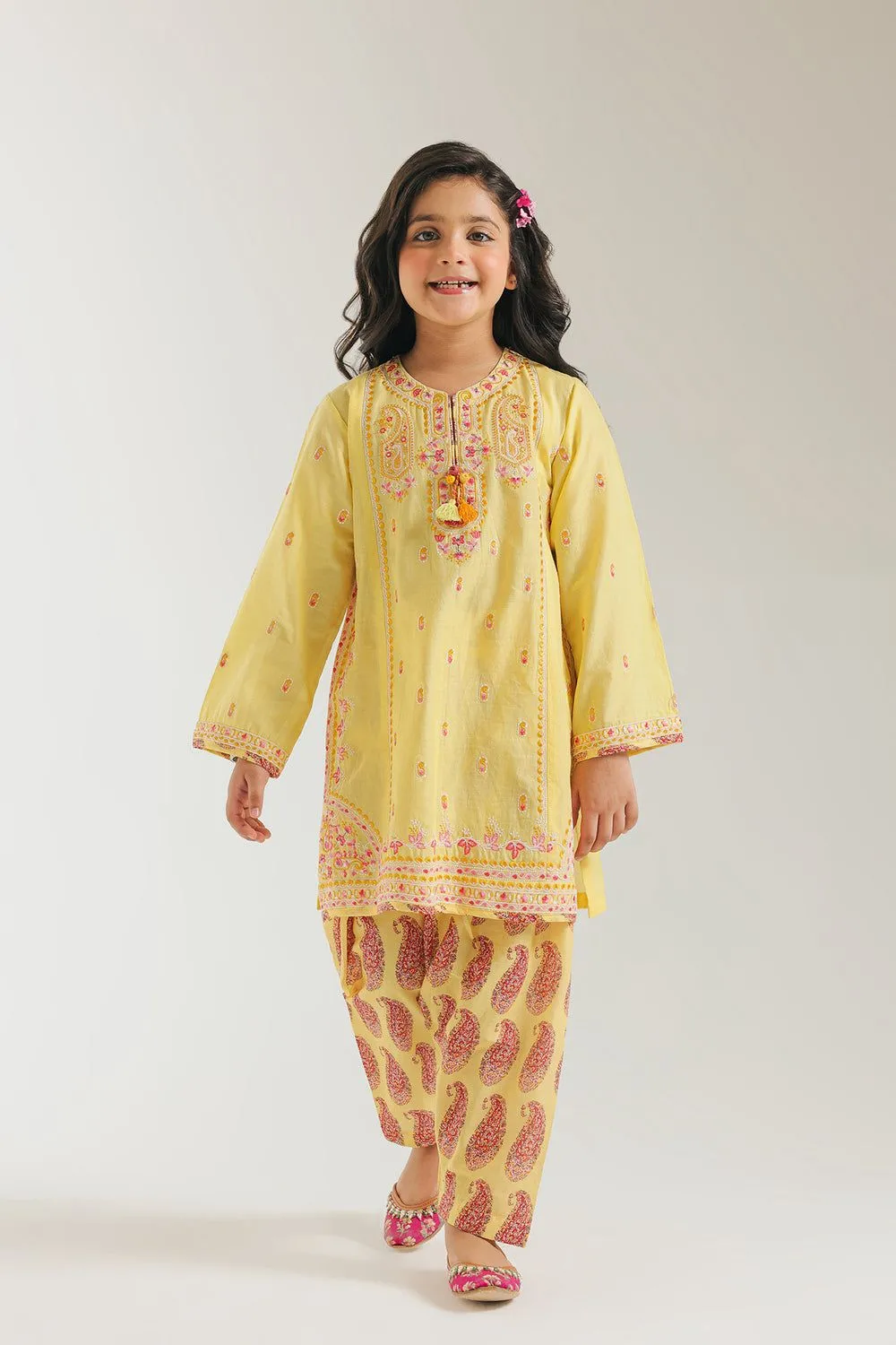 ETHNC KIDS EMBROIDERED SUIT