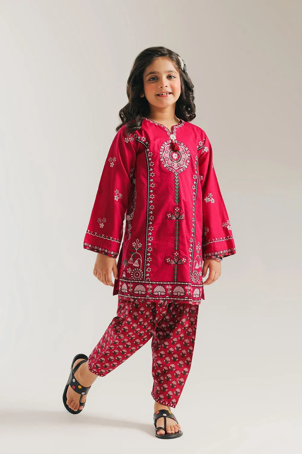 ETHNC KIDS EMBROIDERED SUIT
