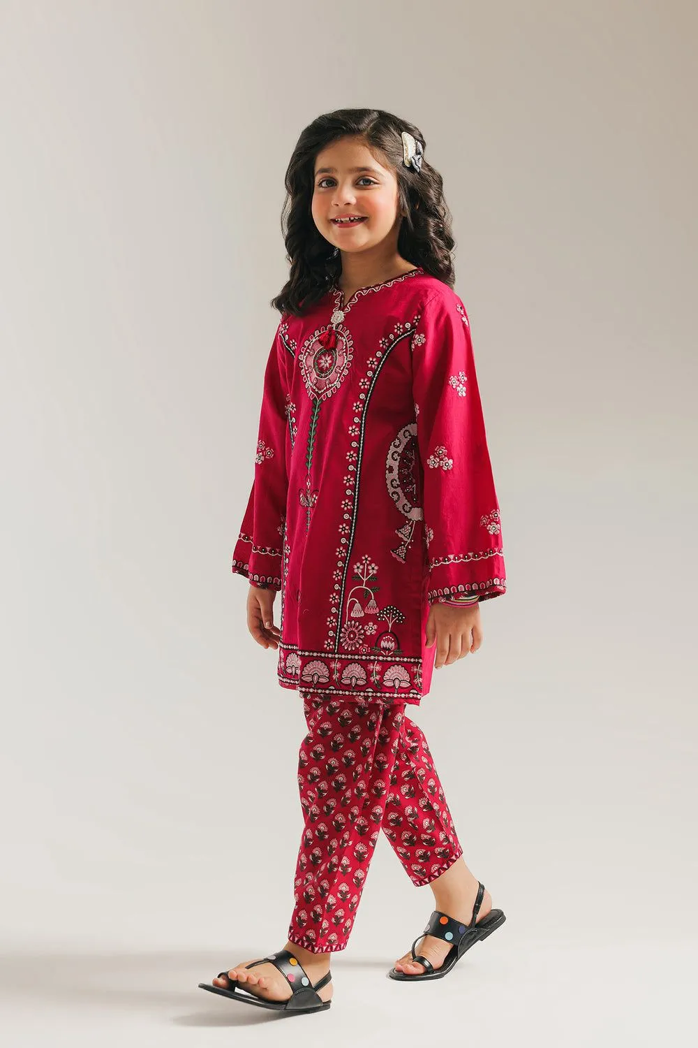 ETHNC KIDS EMBROIDERED SUIT