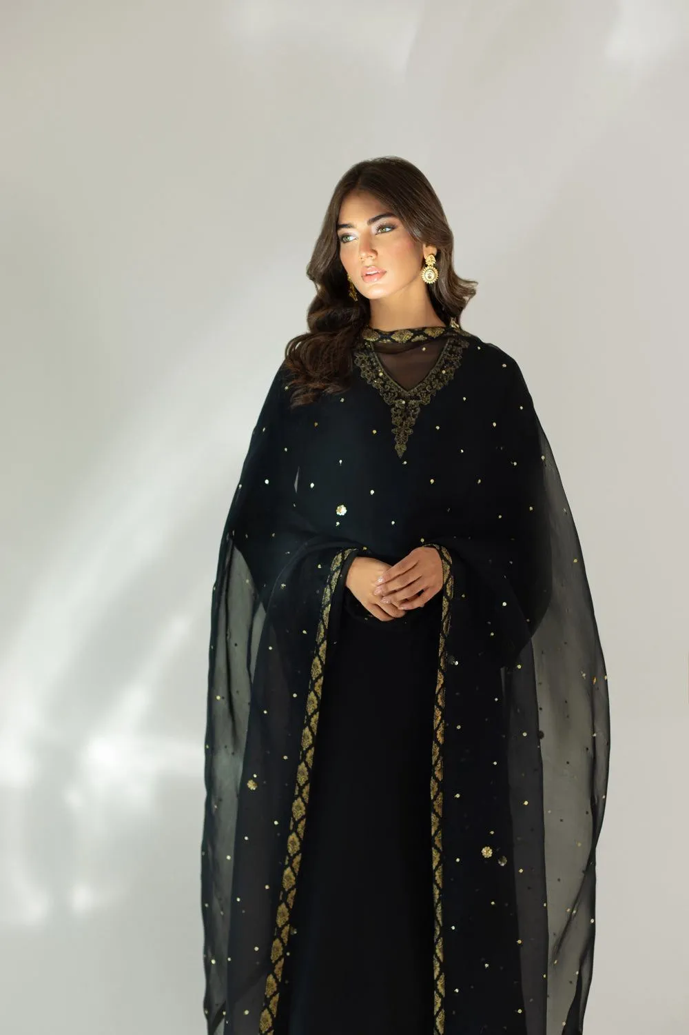 AGHA NOOR BRIDAL BLACK DOVE