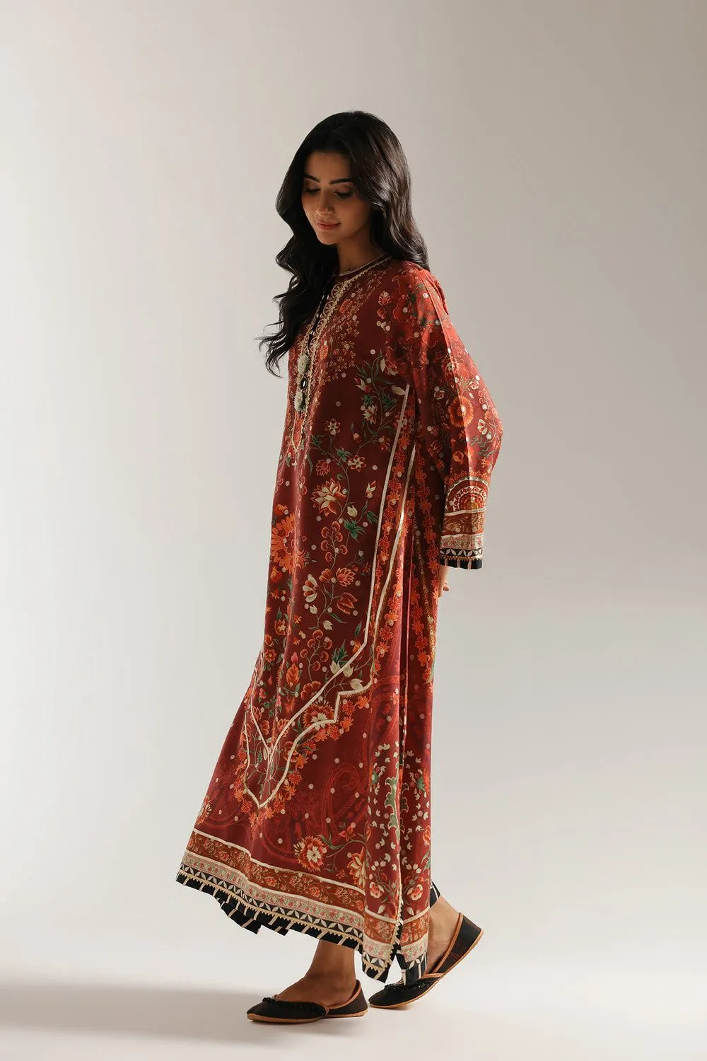ETHNIC RTW DEEP BURGUNDY | E3503/103/414