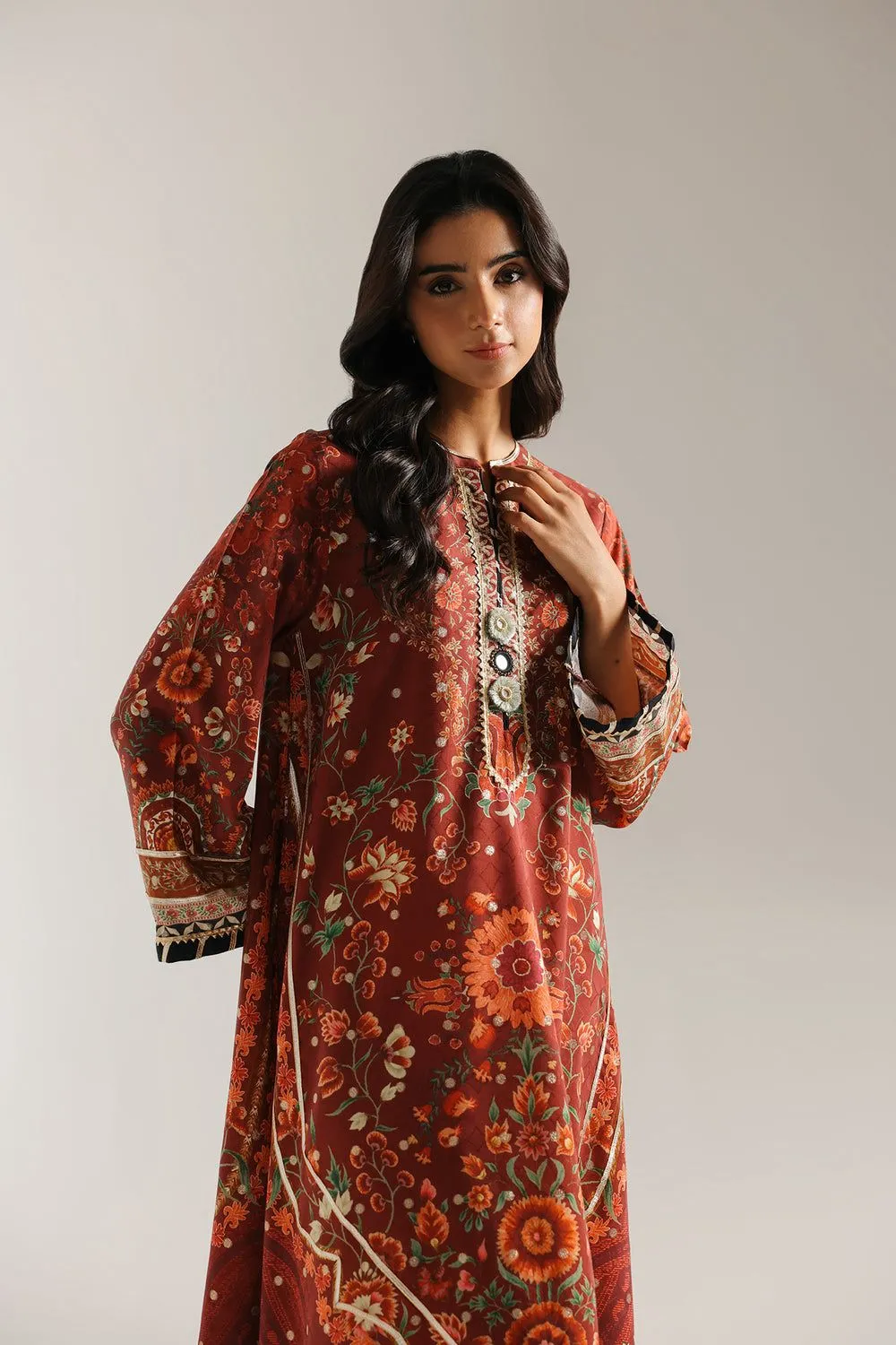 ETHNIC RTW DEEP BURGUNDY | E3503/103/414