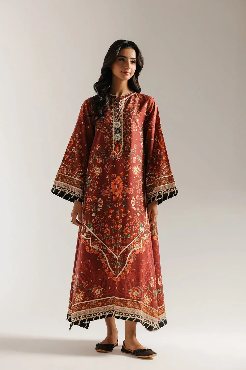 ETHNIC RTW DEEP BURGUNDY | E3503/103/414