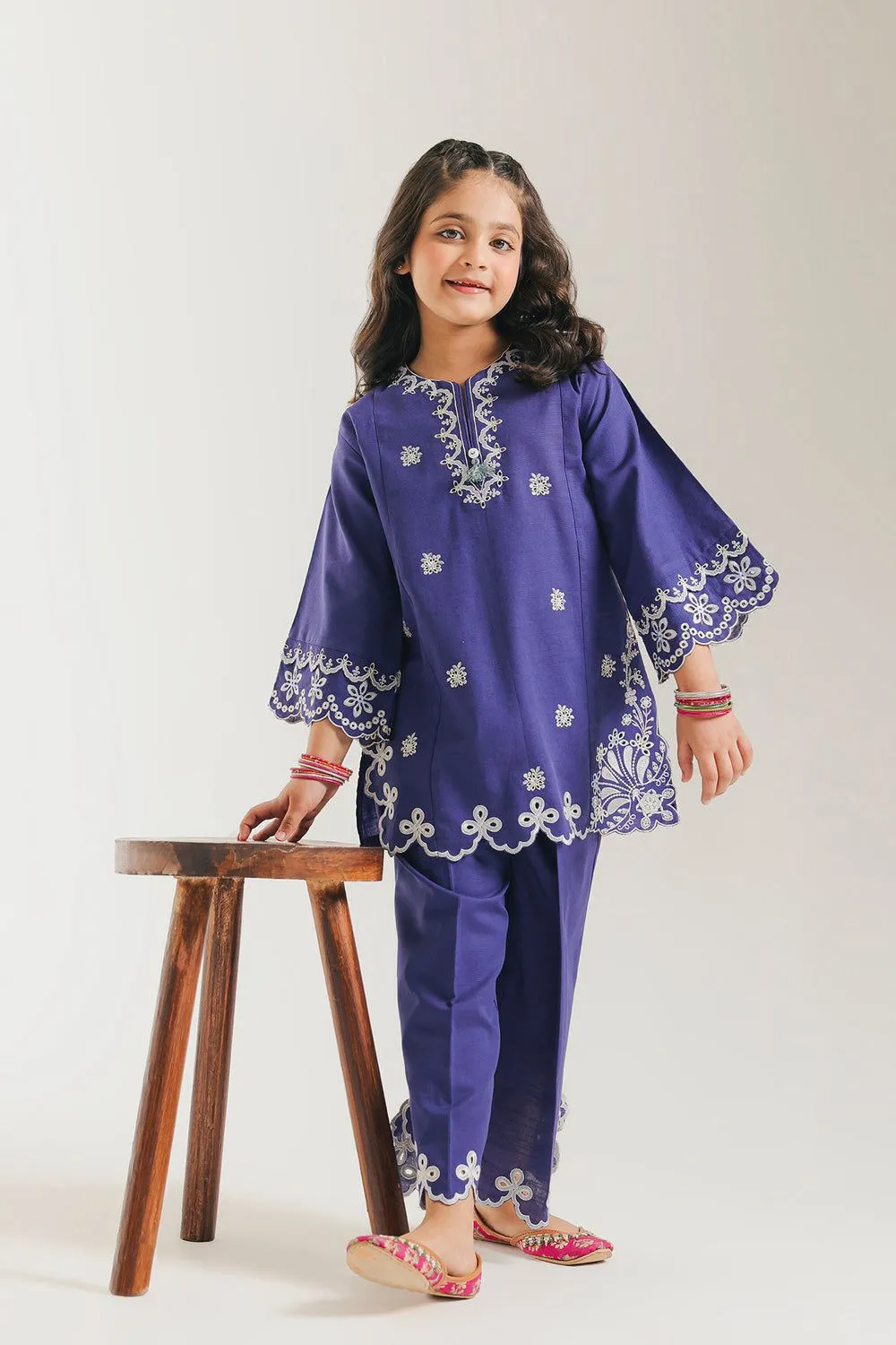 ETHNC KIDS EMBROIDERED SUIT
