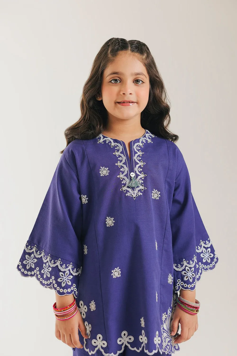 ETHNC KIDS EMBROIDERED SUIT