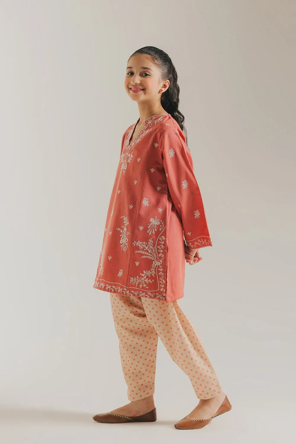 ETHNC KIDS EMBROIDERED SUIT