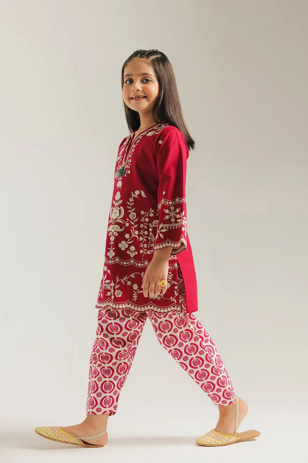 ETHNC KIDS EMBROIDERED SUIT