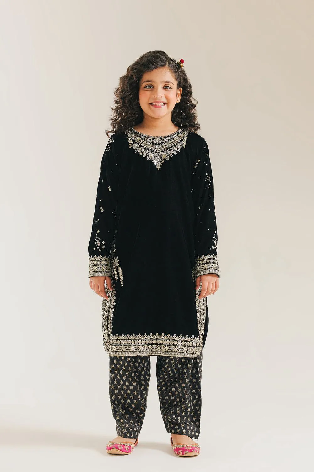 ETHNC KIDS EMBROIDERED SUIT