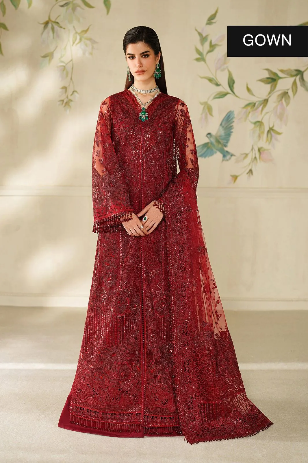 BAROQUE STITCHED EMBROIDERED NET CH14-01 