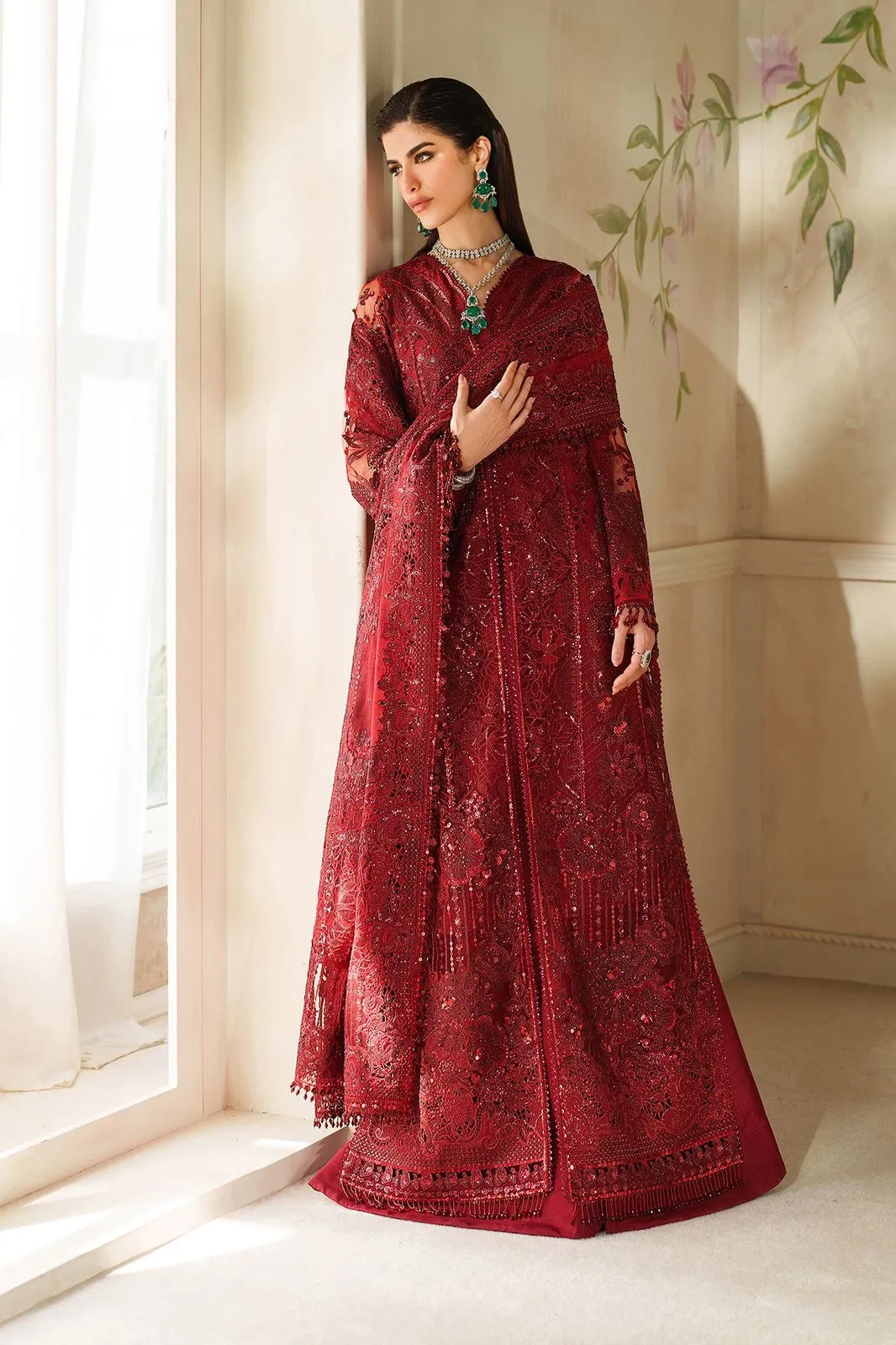 BAROQUE STITCHED EMBROIDERED NET CH14-01 