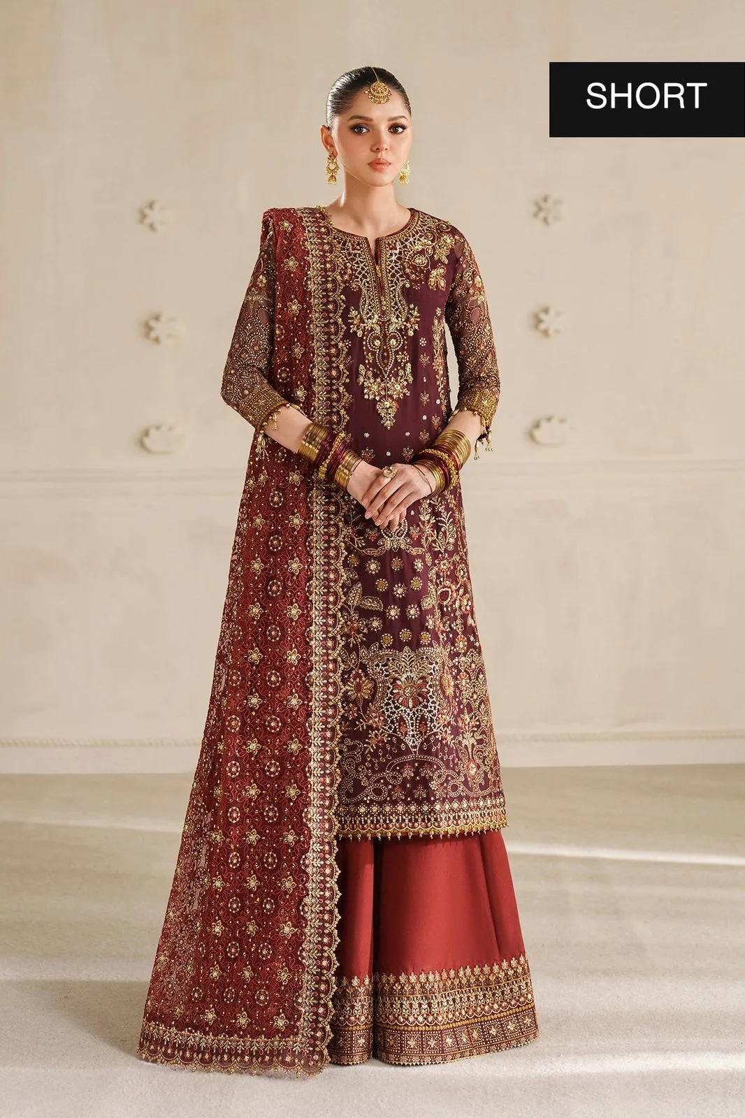 BAROQUE STITCHED EMBROIDERED CHIFFON CH14-07