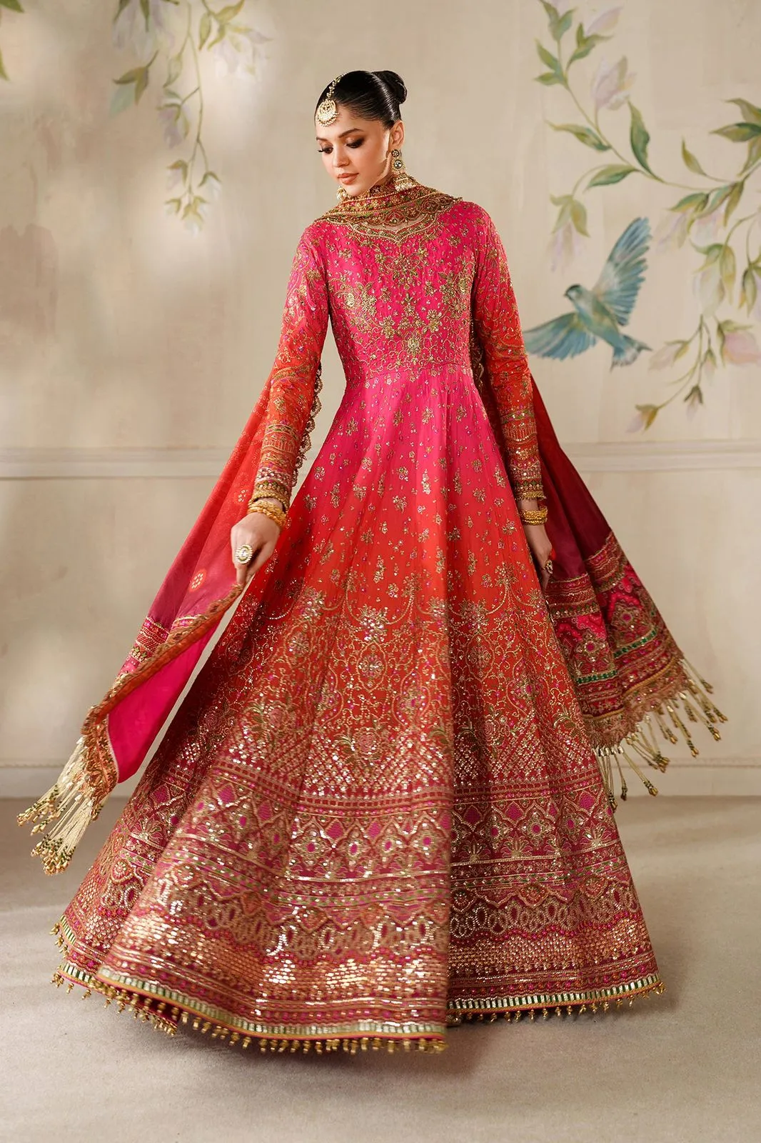 BAROQUE STITCHED EMBROIDERED SILK CH14-03 