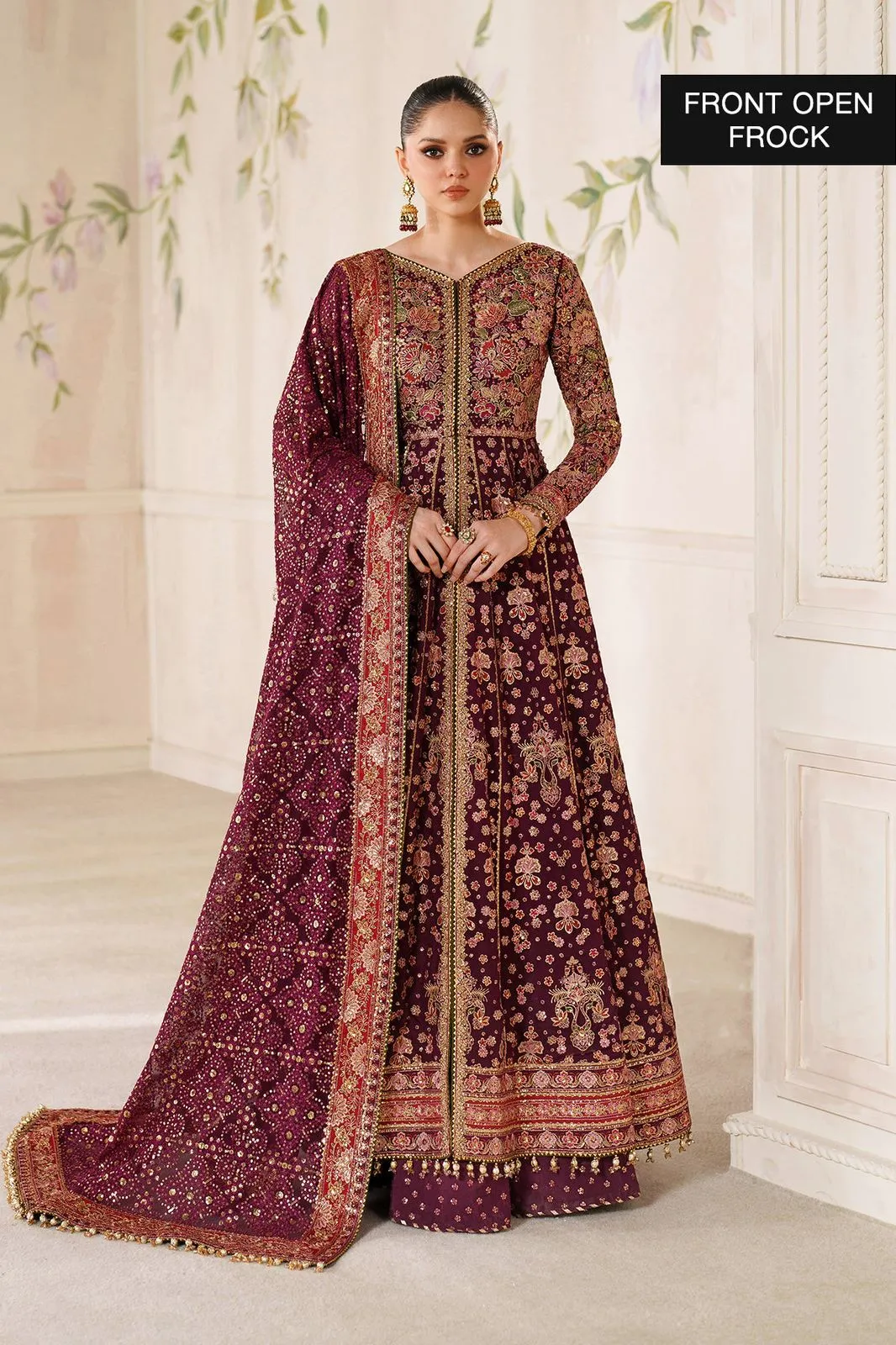 BAROQUE STITCHED EMBROIDERED CHIFFON CH14-05