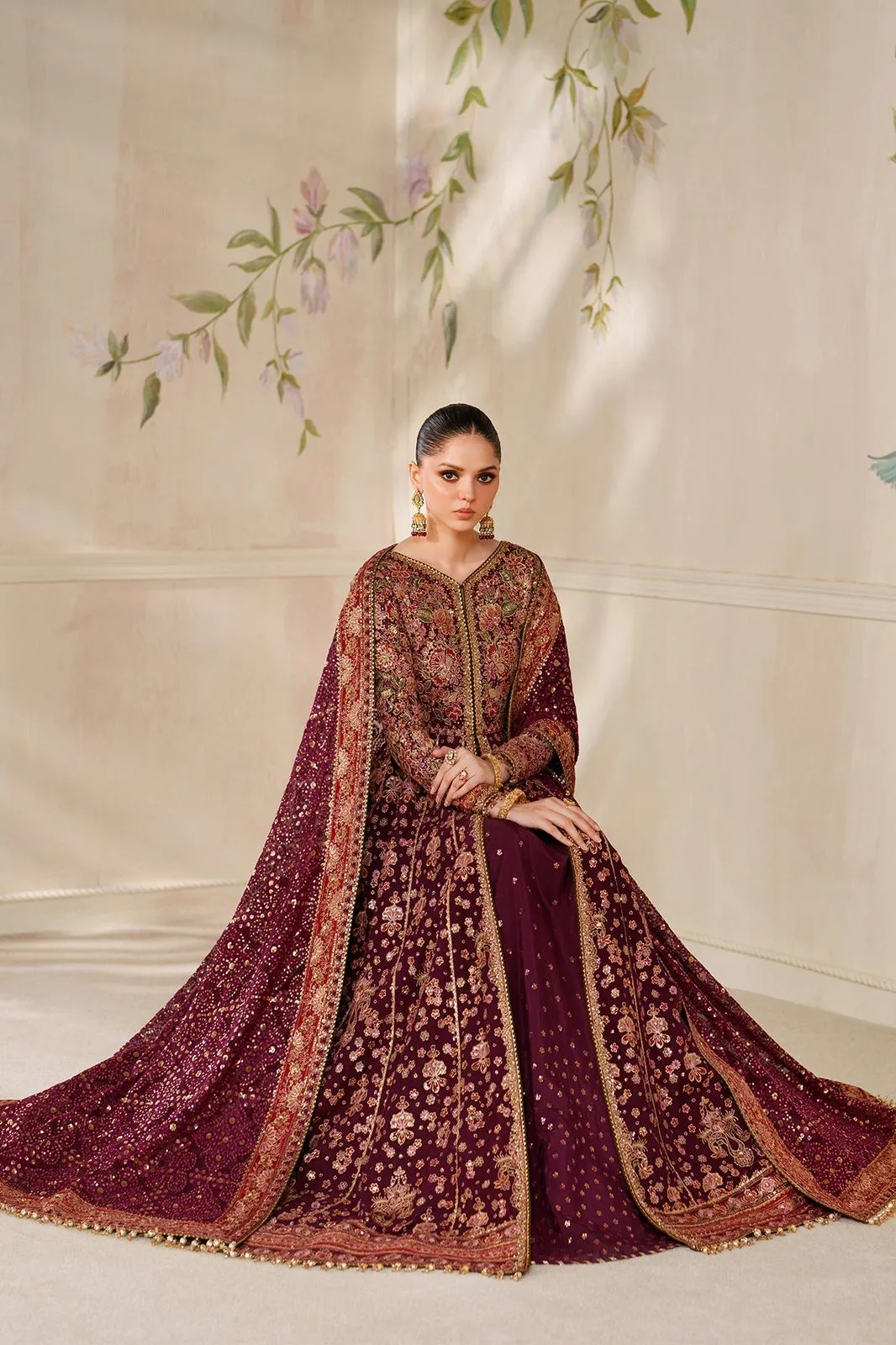 BAROQUE STITCHED EMBROIDERED CHIFFON CH14-05