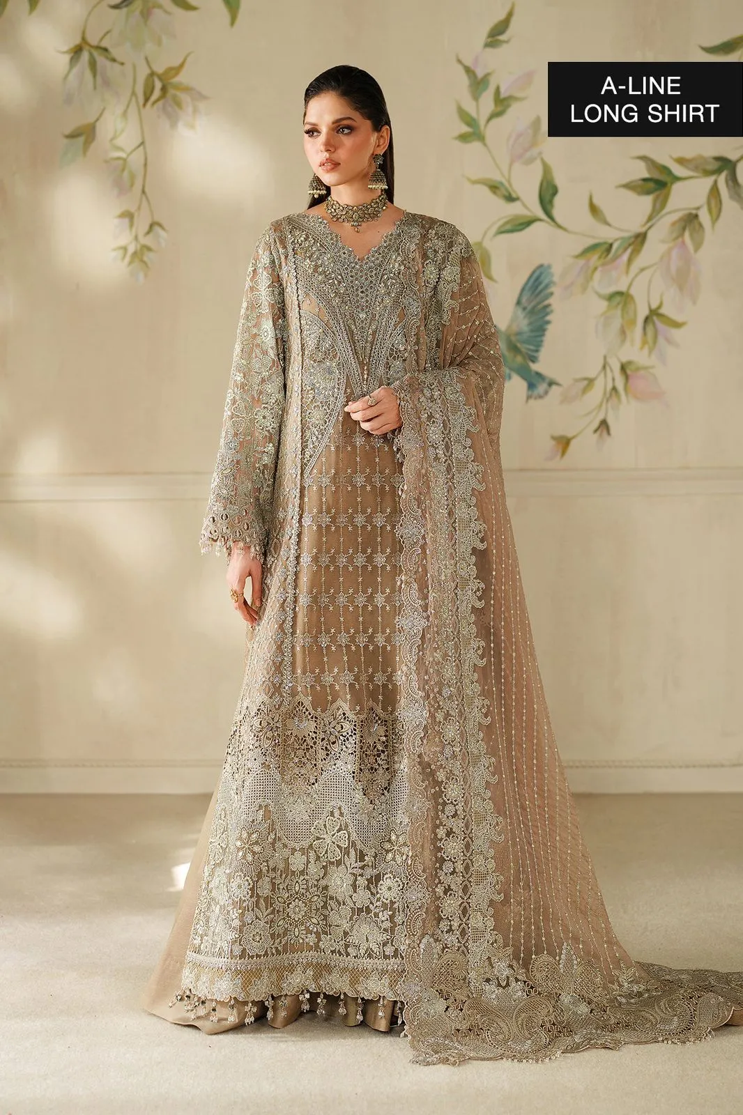 BAROQUE STITCHED EMBROIDERED CHIFFON CH14-08 