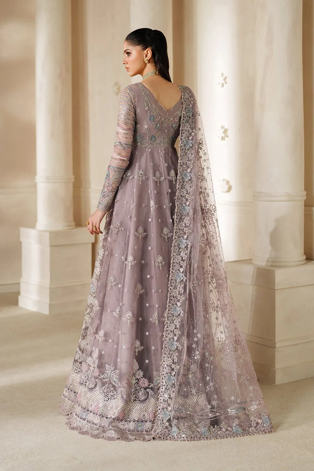 BAROQUE STITCHED EMBROIDERED NET CH14-04