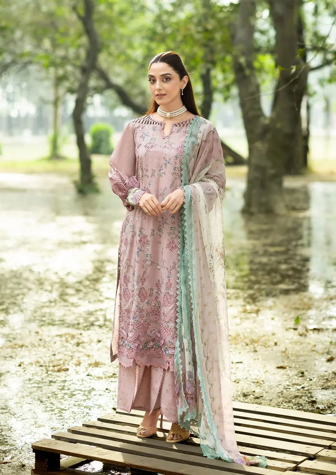 ELAF CHICKENKARI PRINT -26