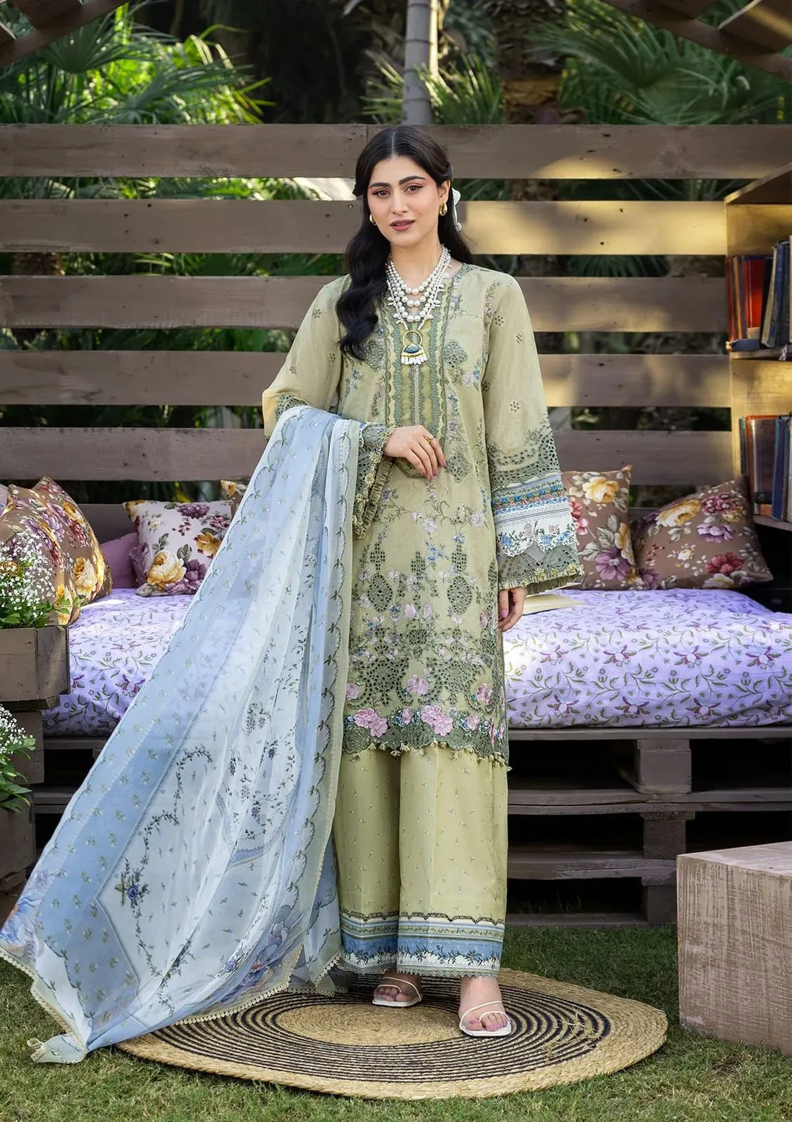 ELAF CHICKENKARI PRINT -26