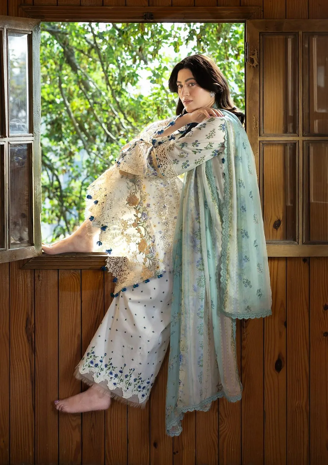 ELAF CHICKENKARI PRINT -26