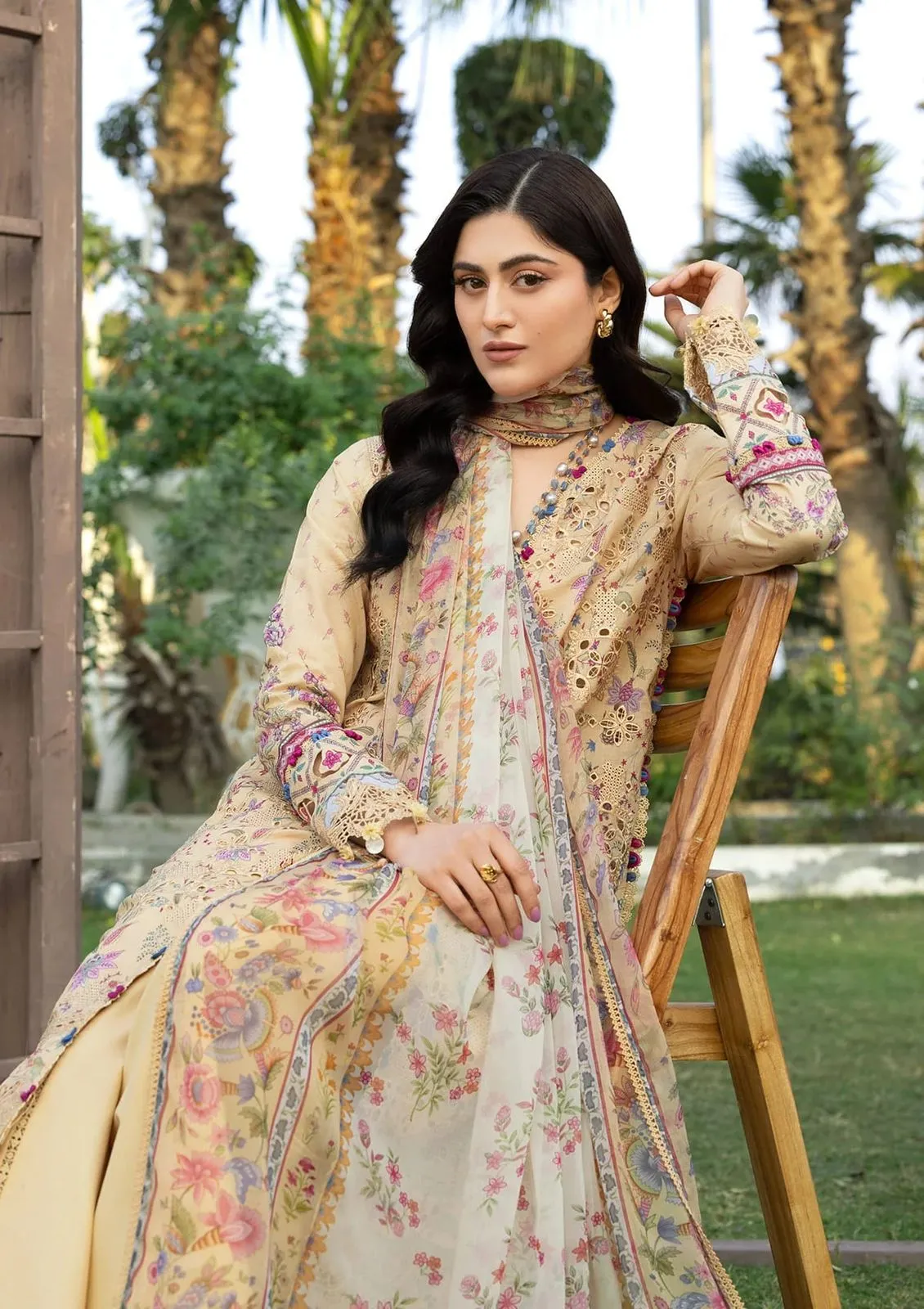 ELAF CHICKENKARI PRINT -26