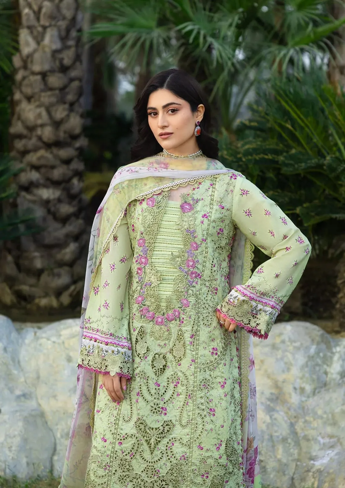 ELAF CHICKENKARI PRINT -26