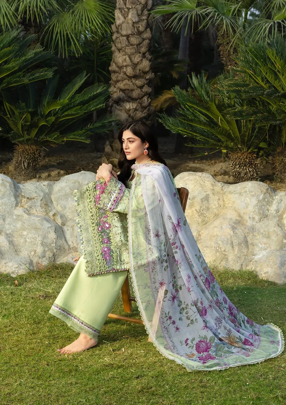 ELAF CHICKENKARI PRINT -26