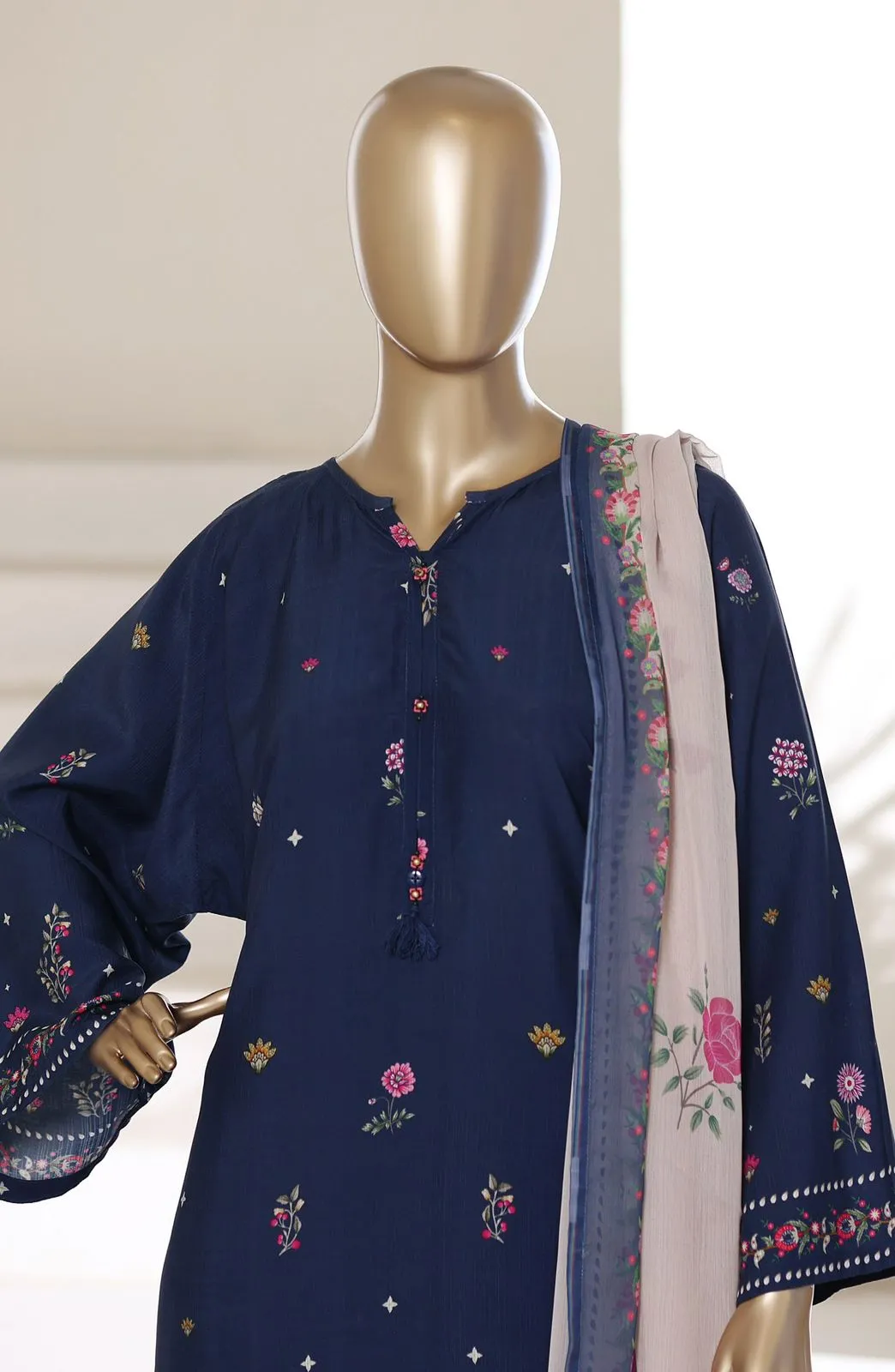 Sadabahar Printed Stitched Kaftaan