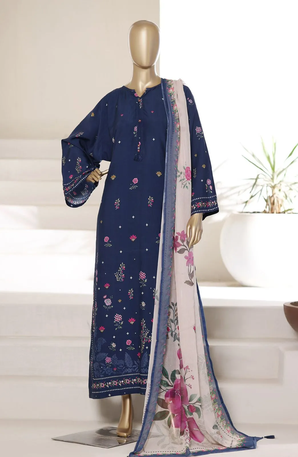 Sadabahar Printed Stitched Kaftaan