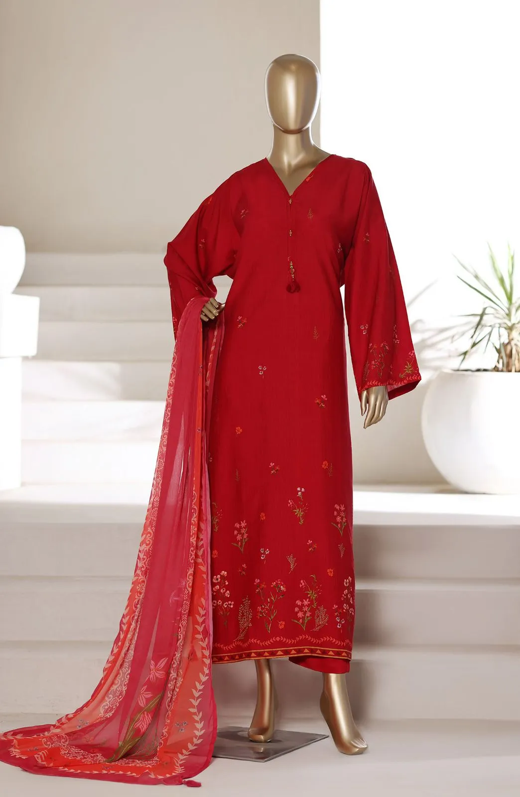 Sadabahar Printed Stitched Kaftaan