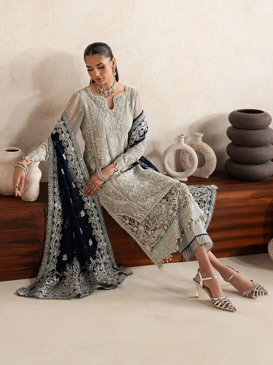 GULAAL Embroidered Chiffon